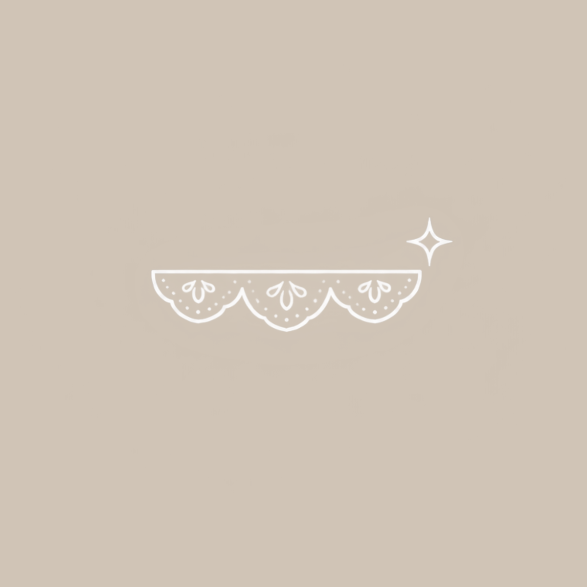 Delicate picot lace with a small sparkle
